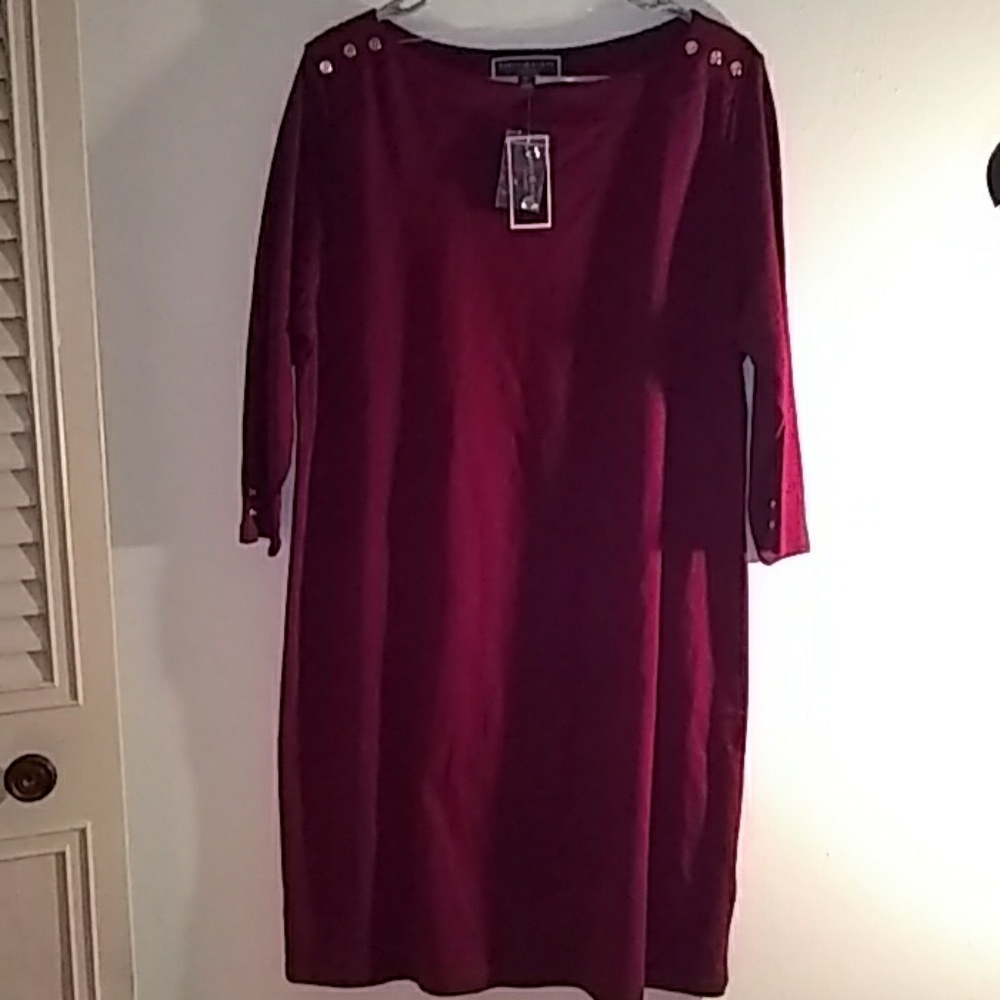 Burgundy dress
